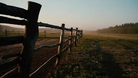American ranch sunset Stock Footage 108065559