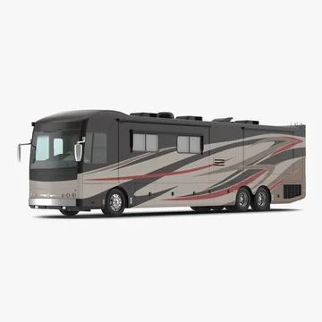 American Recreation Vehicle RV Simple Interior 2 3D Model