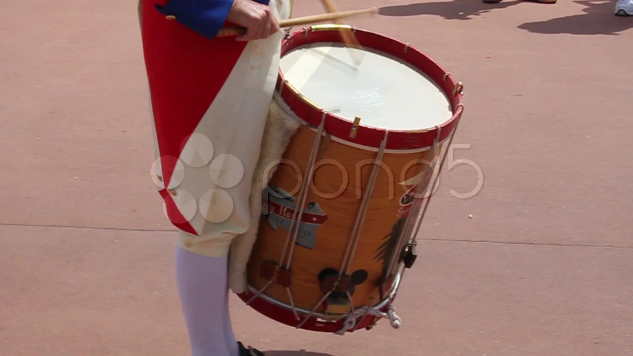 American Revolutionary War Drummer Boy Stock Video Pond5