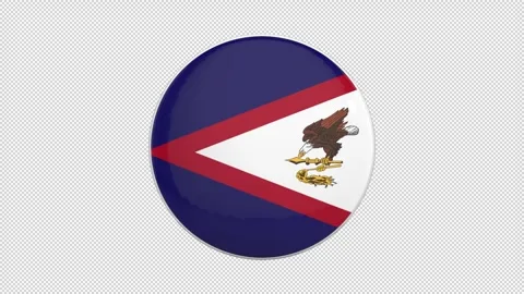 American Samoa Button Flip Loop Stock Footage 303258541
