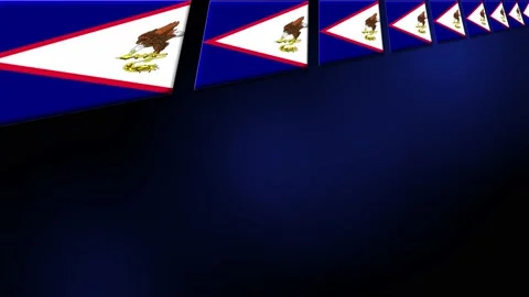 American Samoa Flag Animated Background 3d Animation Stock Footage 228840416