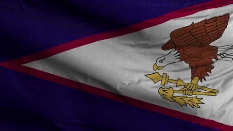 American Samoa Flag Textured Waving Background 4K 動画素材 146475708