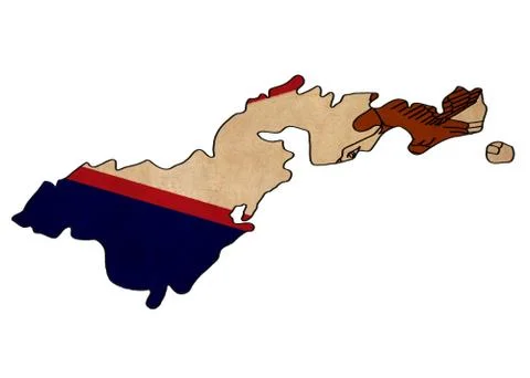American samoa map on american samoa flag drawing ,grunge and retro flag seri Stock Illustration