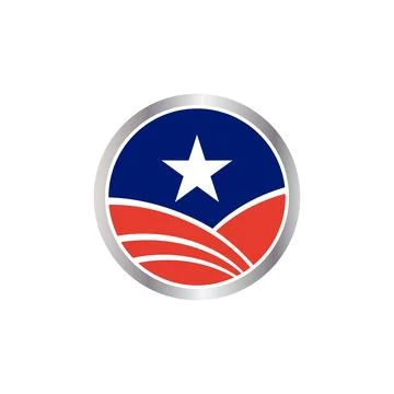 American Senator Election Icon Vector Logo Template. Vector EPS 10. Stock Illustration