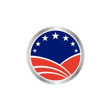 American Senator Election Icon Vector Logo Template. Vector EPS 10. Stock Illustration