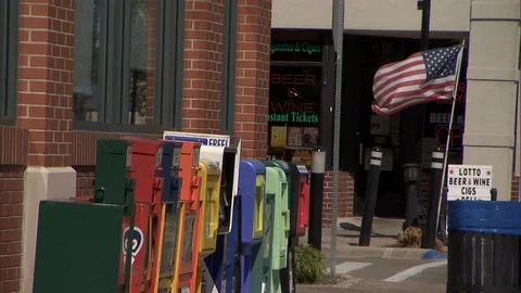 American Sidewalk Stock Footage 88386522