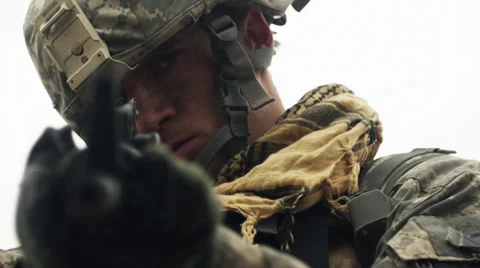 American Soldier Video stock 33709717