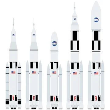 American spaceships Stock-Illustration