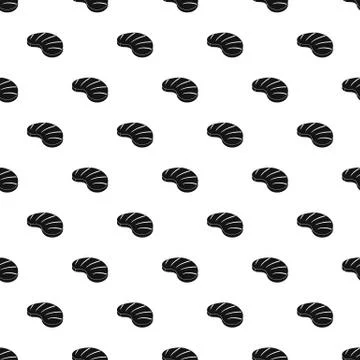 American steak pattern seamless vector Stock Illustration