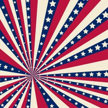 American striped background Stock Illustration