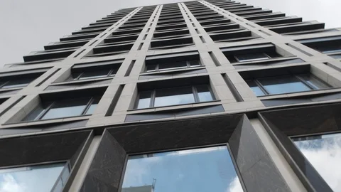 American-style multi-storey frame technology multi-storey building. Stock Footage 113502995