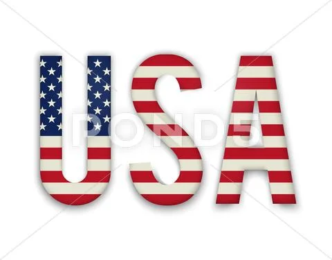 American United States Flag in glossy form button of icon Stock Illustration