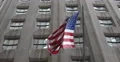 American USA Flag National Proud NYSE Market Capitalization Building Background 4k or 4k+ Resolution