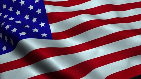 American USA flag seamless loop animation 스톡 동영상 82721623