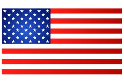 American USA flag vector template background realistic copy Stock Illustration
