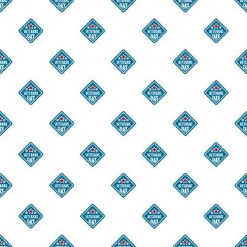 American veterans day pattern seamless vector Stock Illustration