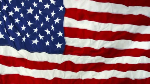 American waving flag Stock Footage 33707154