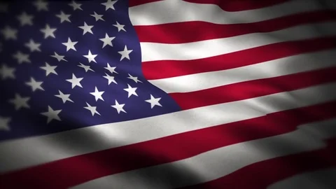 American Waving Flag Stock Footage 78973068