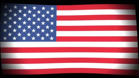 American Waving flag Stock Footage 222326518