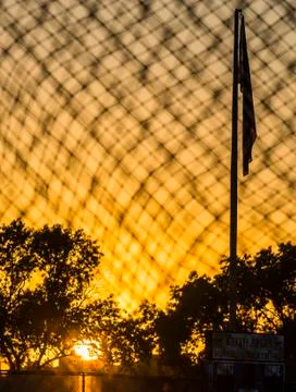 Americano FlagPole Stock Photos