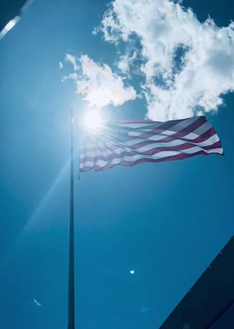 America's flag Stock Footage 183115910