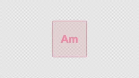 Americium Am Periodic Table Element Tile Clean No Text Animation Video Overlay A 動画素材 339364721