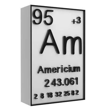 Americium,Phosphorus on the periodic table of the elements on white blackgr.. イラスト素材