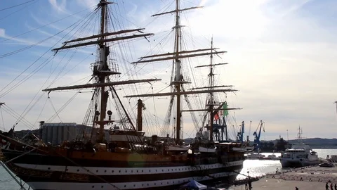 Americo Vespucci Stock Footage 117337297