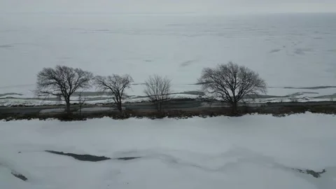 Ames Point Winter Video stock 233474613