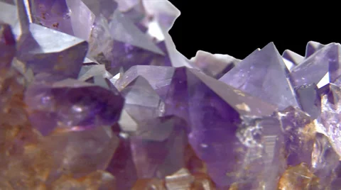 Amethyst close up isolated 12 Video stock 35113313