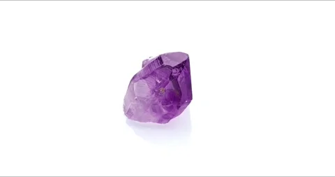 Amethyst crystal seamless rotating Stock Footage 237595576