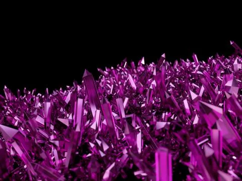 Amethyst crystals Stock Illustration