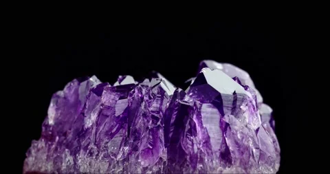 Amethyst druse crystal seamless rotating Stock Footage 237601713