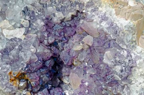 Amethyst druse Stock Photos