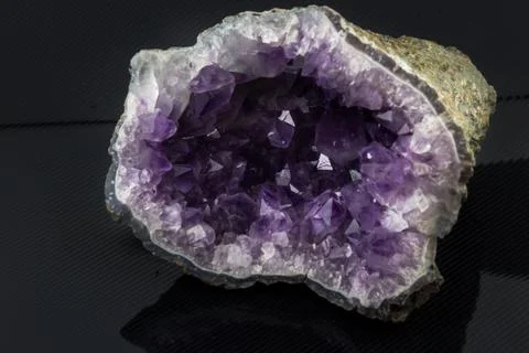 Amethyst druse Stock Photos