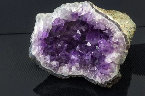 Amethyst druse Stock Photos