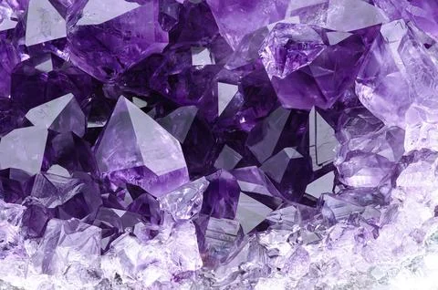 Amethyst druse 库存照片