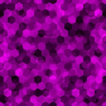 Amethyst Gem Hexagonal Crystal Texture. Seamless Pattern Abstract Background Stock Illustration