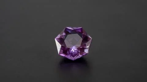 Amethyst Gem Stone Macro Foto stock