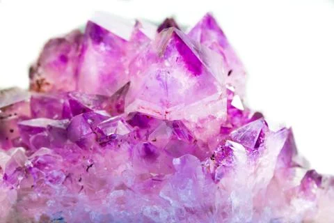 Amethyst gem stone Stock Photos