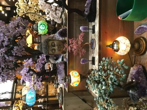 Amethyst gem Trees Stock Photos