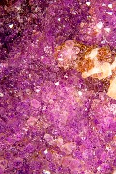 Amethyst, gemstone druse for stone healing Stock Photos
