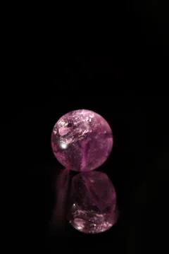 Amethyst Gemstone Sphere Stock Photos
