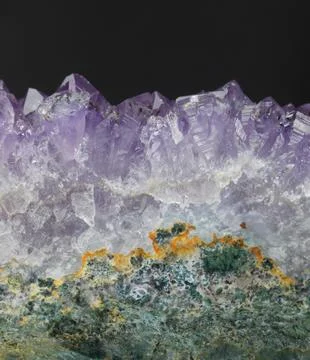 Amethyst Geode Close Up Stock Photos