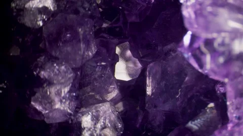 An amethyst geode Stock Footage 346432120