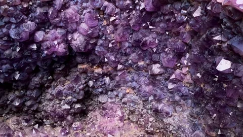 Amethyst geode inside Stock Footage 243201332