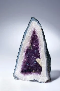 Amethyst geode Stock Photos