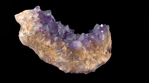 Amethyst isolated 11 Stock Footage 35120961