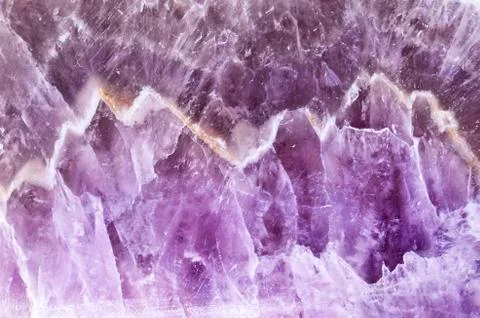 Amethyst polished violet texture as nice natural background Stock Photos