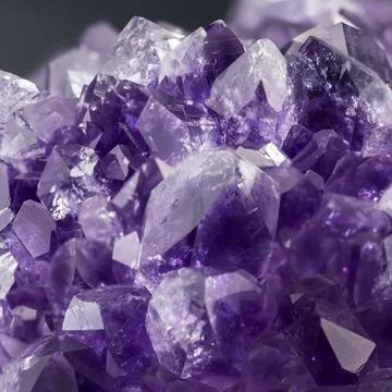 Amethyst quartz sample Stock Photos